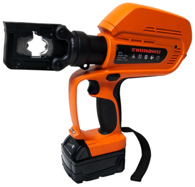 Battery-powered press AP 10 Electro-hydraulic battery-powered manual pressing tool up to 240 mm²